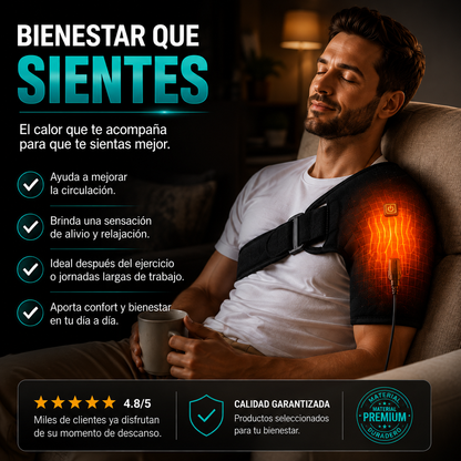 HeatRelax™ | Hombrera Térmica de Calor Ajustable