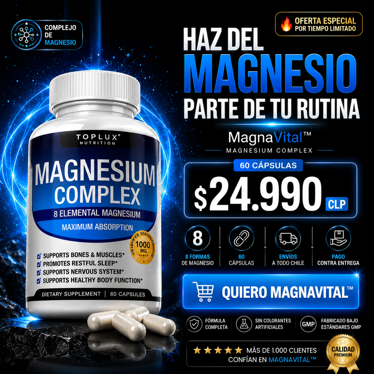 MagnaVital™ - Magnesium Complex 1000 mg